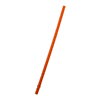 DA8321-GOBELET À DOUBLE PAROI DE 500 ML. (17 OZ LIQ.) AVEC PAILLE-Orange Straw